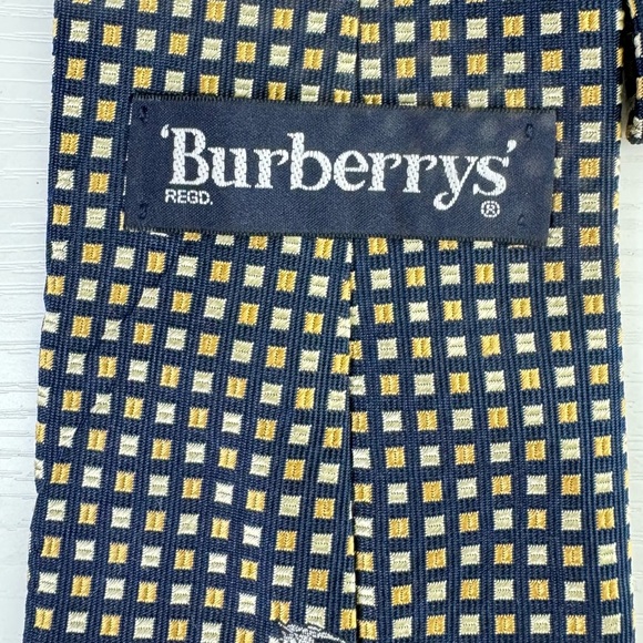 Vintage Burberry’s Checkered 100% Silk Tie Men’s - Picture 6 of 6